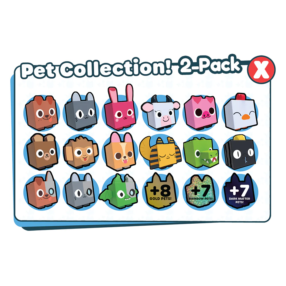 PET SIMULATOR - Mystery Pet Minifigures 2-Pack (Two Mystery Eggs & Pet Figures, Series 1) [Includes DLC] - Image 3