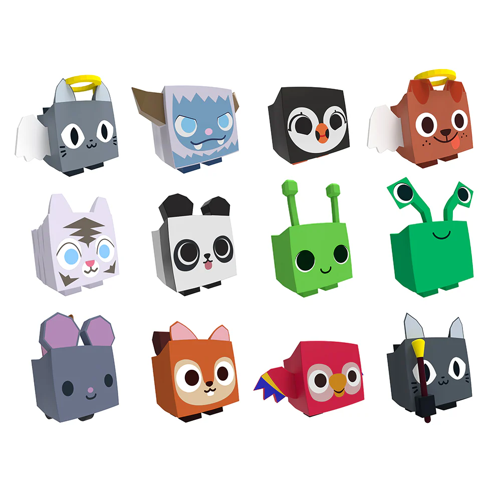 PET SIMULATOR - Mystery Pet Minifigures 4-Pack (Four Mystery Eggs & Figures w/ Accessories & Stands, Series 2) [Includes DLC] - Image 3