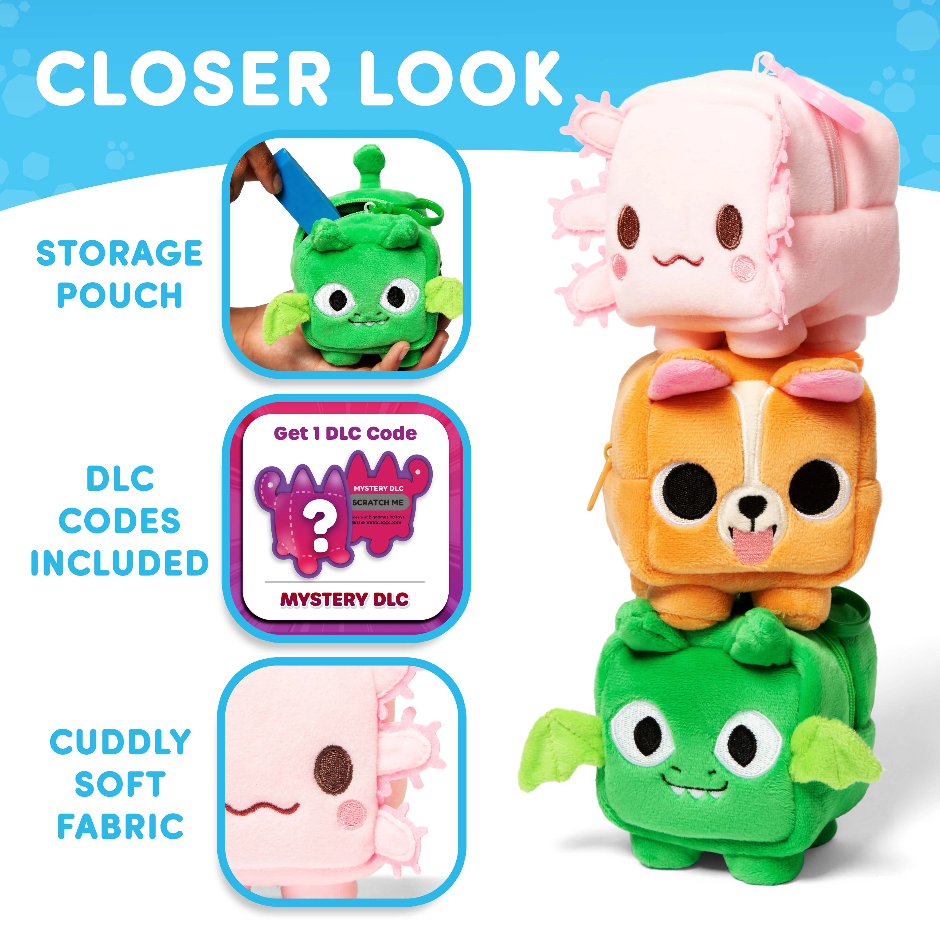 PET SIMULATOR - Plush Pouch Keychains 3-Pack (3" Tall) [Includes DLC] - Image 4