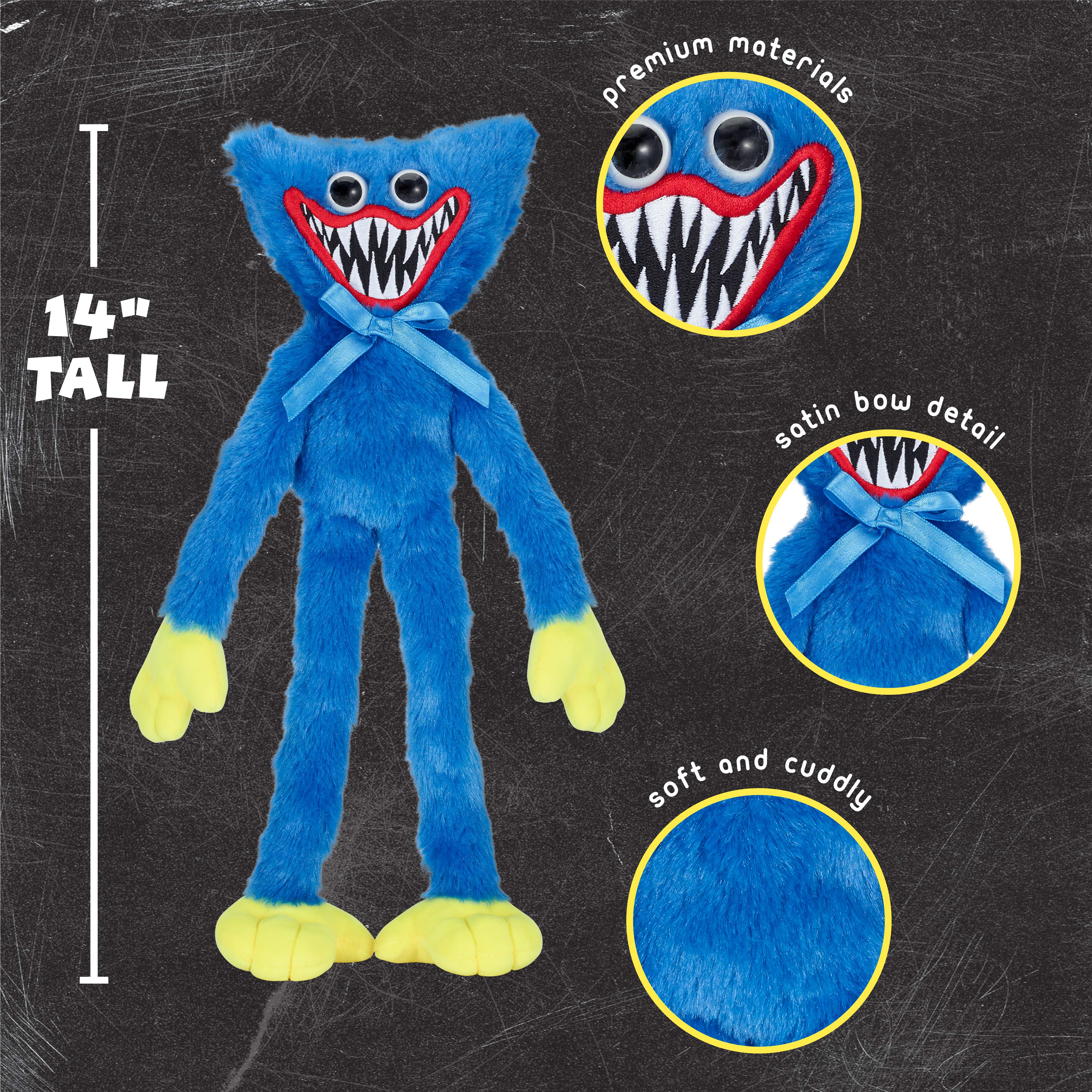 POPPY PLAYTIME - Scary Huggy Wuggy Plush (14" Medium Plush, Series 1) [OFFICIALLY LICENSED] - Image 3
