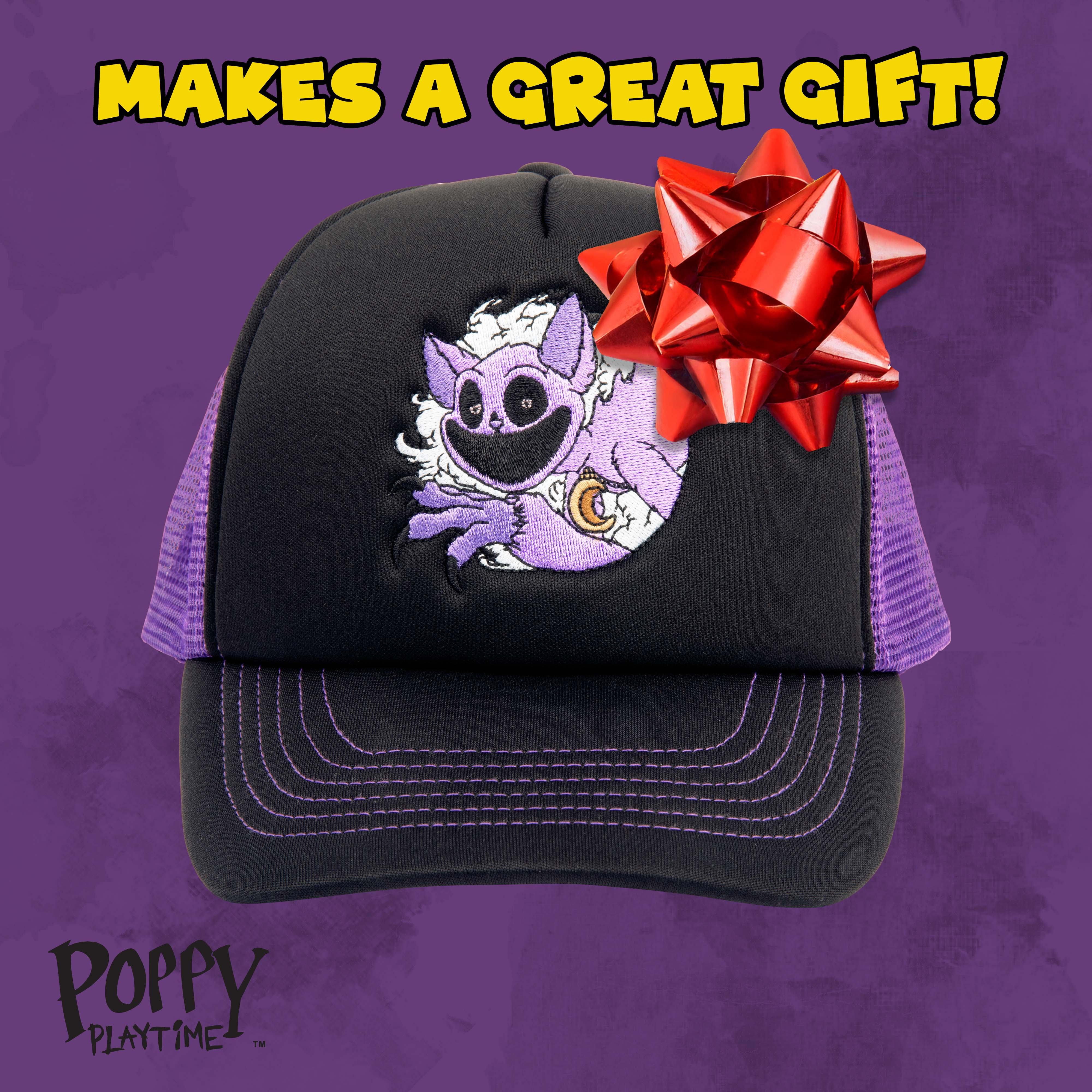 POPPY PLAYTIME - CatNap Embroidered Mesh Cap (Adjustable Unisex) - Image 5