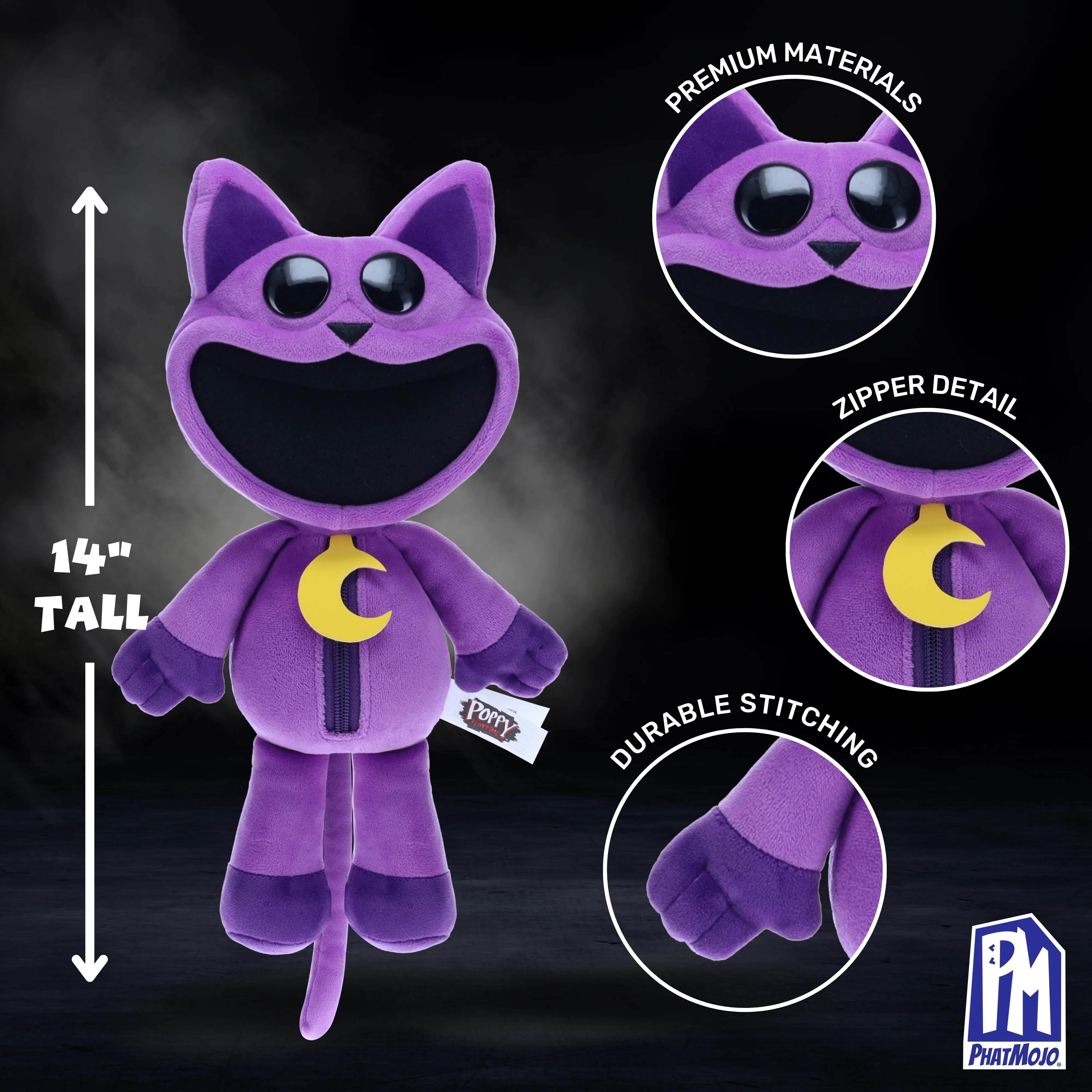 POPPY PLAYTIME - CatNap Smiling Critters Deluxe Plush (14” Tall) - Image 3