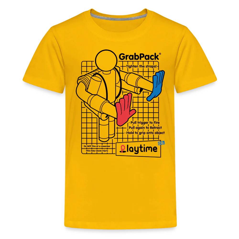 POPPY PLAYTIME - GrabPack Schematic T-Shirt (Youth) - Image 3