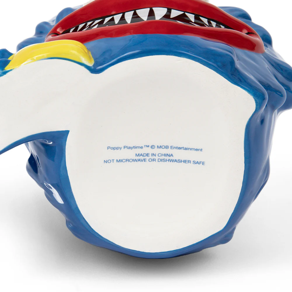 POPPY PLAYTIME - Huggy Wuggy 3D Mug (4.5" Ceramic Mug w/ Sculpted Details, 20oz Volume) - Image 5