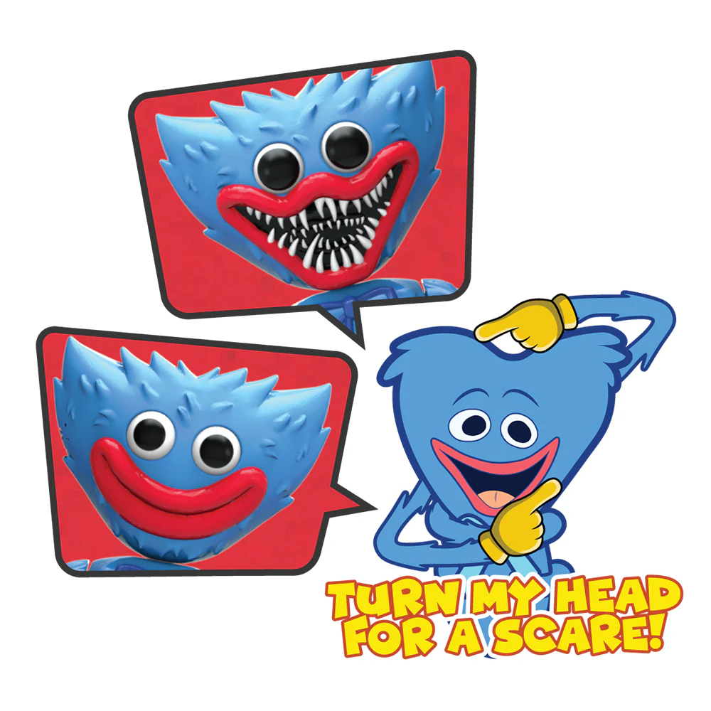 POPPY PLAYTIME - Huggy Wuggy Deluxe Face-Changing Action Figure (12" Posable Figure, Series 1) [OFFICIALLY LICENSED] - Image 3