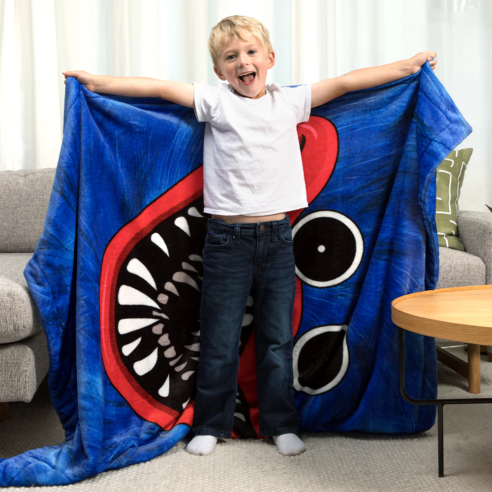 POPPY PLAYTIME - Huggy Wuggy Double-Sided Fleece Blanket (50 x 60", Series 1) - Image 4