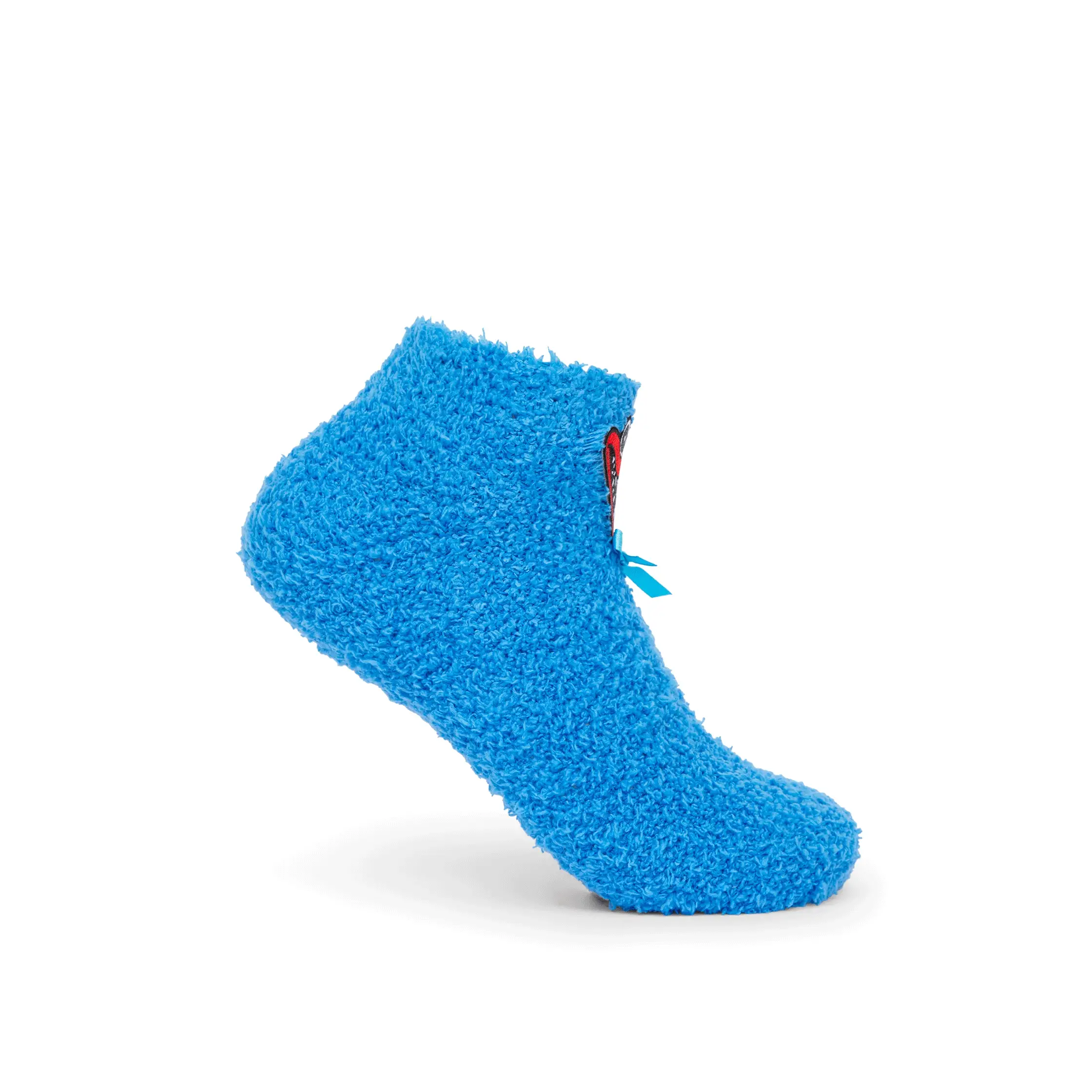 POPPY PLAYTIME - Huggy Wuggy Fuzzy Socks 2-Pack (w/ Embroidered Patch & 3D Bow, Unisex) - Image 6