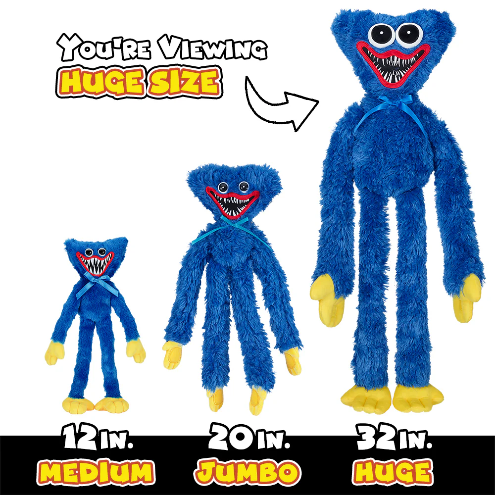 POPPY PLAYTIME - Huggy Wuggy HUGE Plush (32" Tall Plush, Series 1) [OFFICIALLY LICENSED] - Image 3