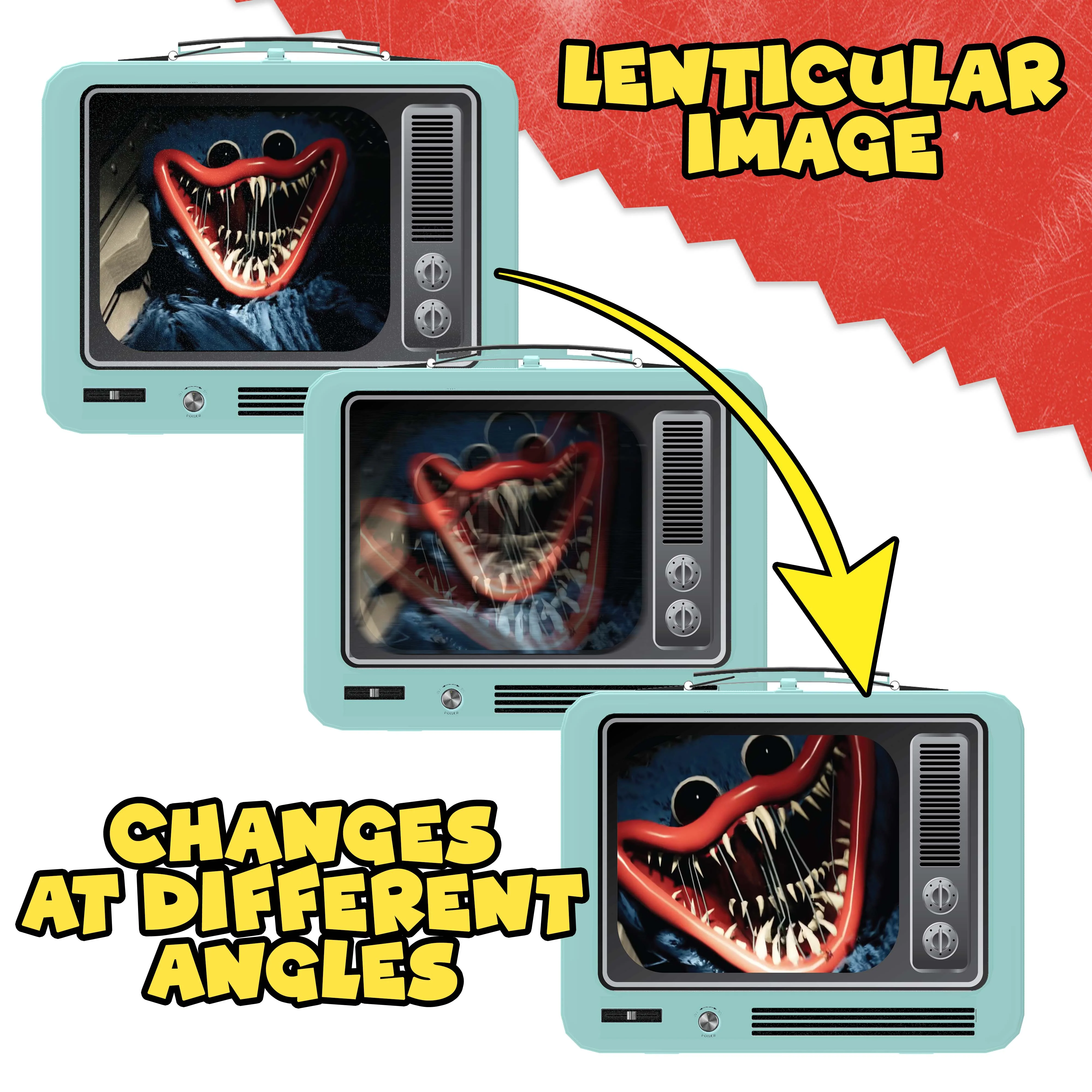 POPPY PLAYTIME - Lenticular Lunchbox Bundle (Image-Changing Case w/ 4 Items, Series 1) [ONLINE EXCLUSIVE] [OFFICIALLY LICENSED] - Image 4