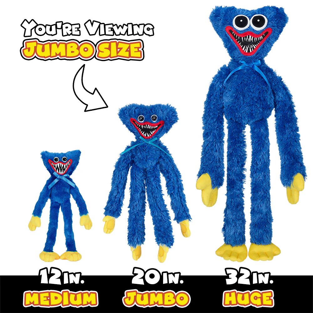 POPPY PLAYTIME - Huggy Wuggy Jumbo Plush (20" Tall Plush, Series 1) [OFFICIALLY LICENSED] - Image 4
