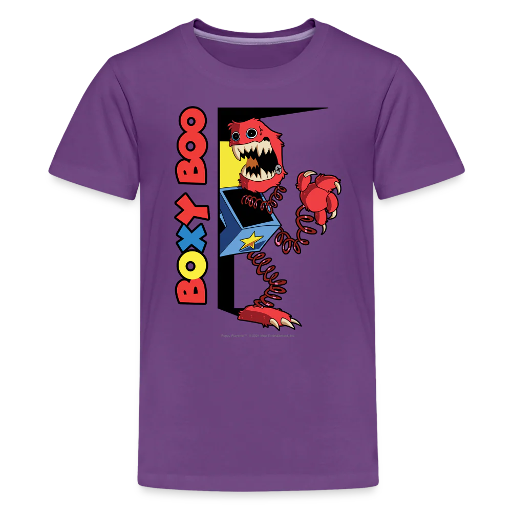 POPPY PLAYTIME - Peeking Boxy Boo T-Shirt (Youth) - Image 3