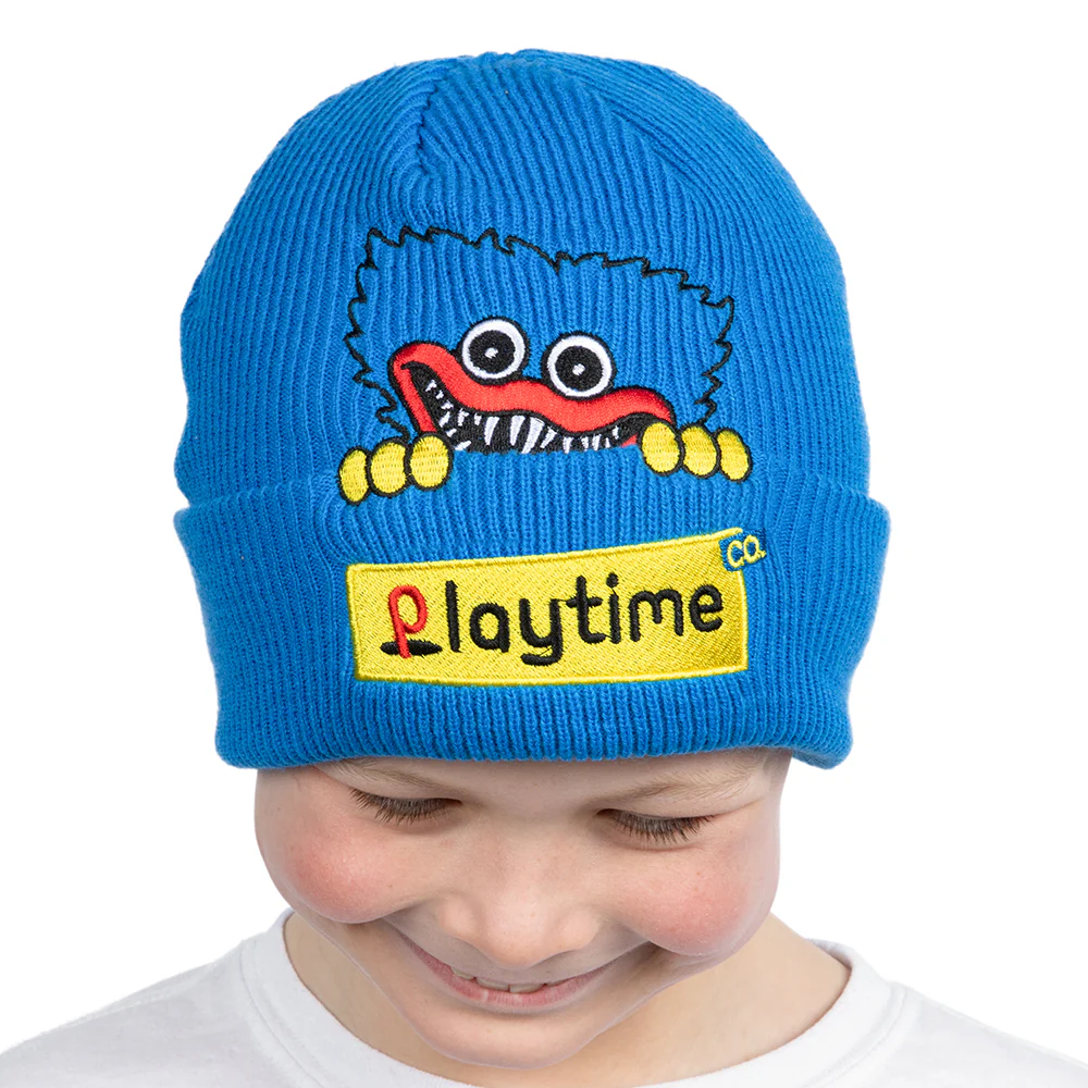 POPPY PLAYTIME - Peeking Huggy Wuggy Beanie (Knit Beanie w/ Embroidery) - Image 3