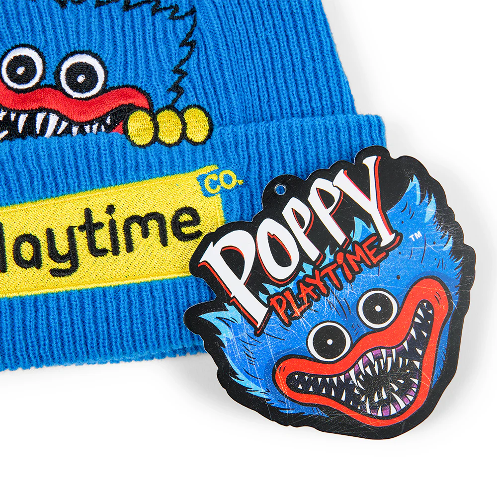 POPPY PLAYTIME - Peeking Huggy Wuggy Beanie (Knit Beanie w/ Embroidery) - Image 4