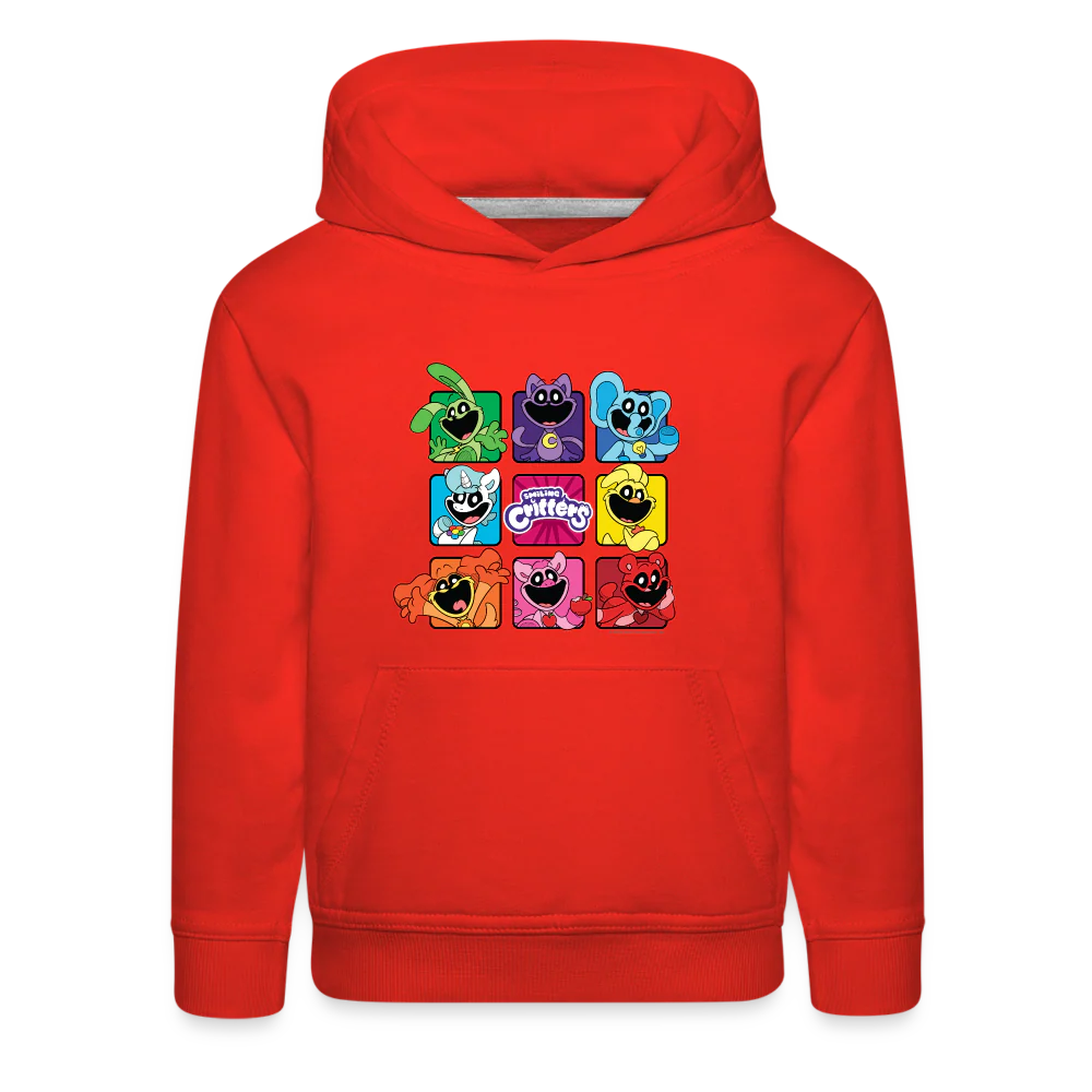 POPPY PLAYTIME - Smiling Critters Grid Hoodie (Youth) - Image 3