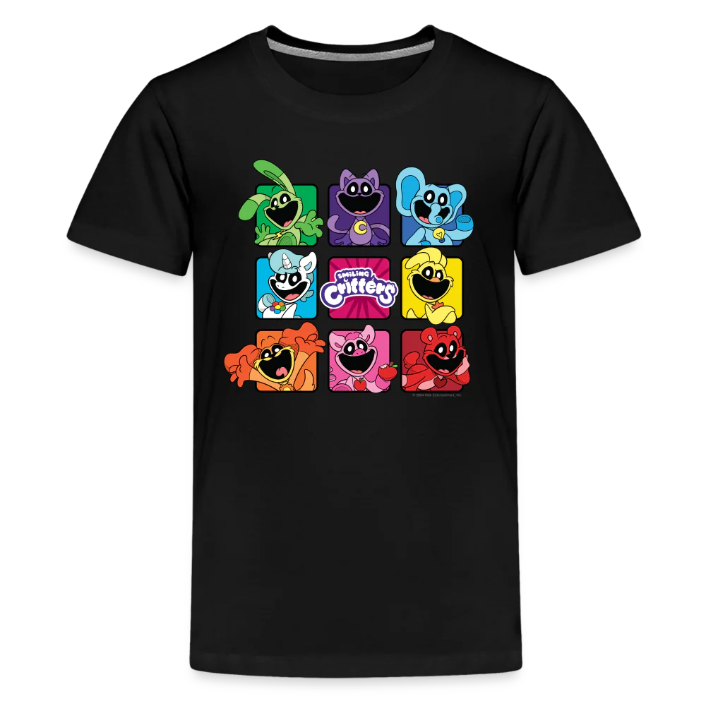 POPPY PLAYTIME - Smiling Critters Grid T-Shirt (Youth)