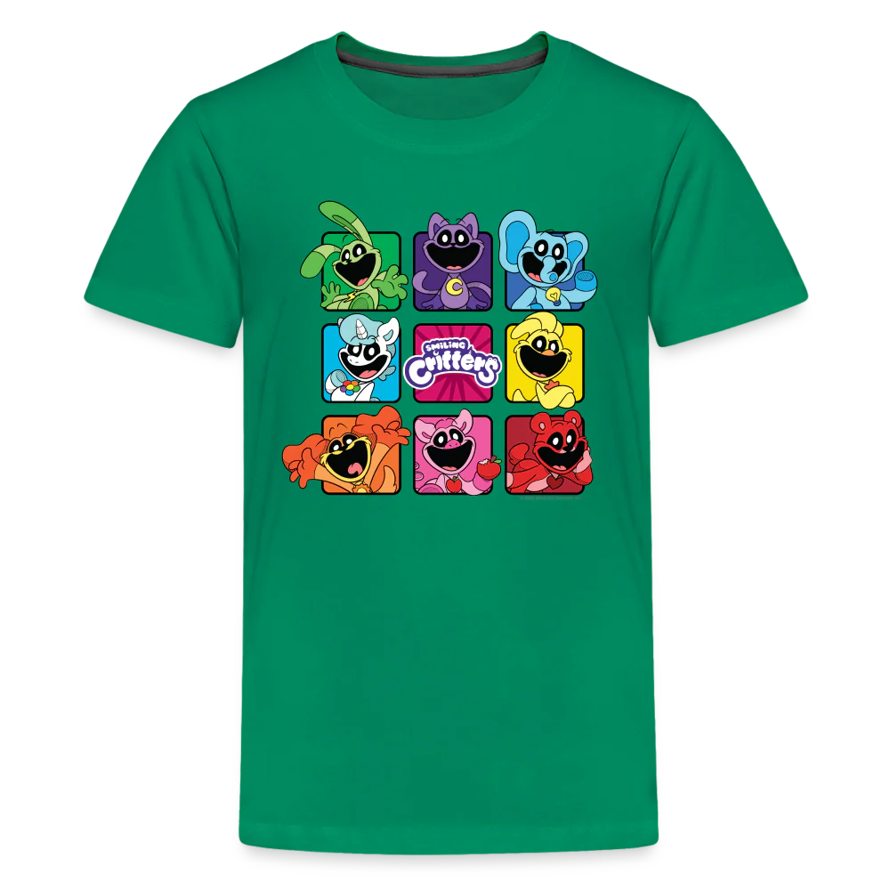 POPPY PLAYTIME - Smiling Critters Grid T-Shirt (Youth) - Image 3