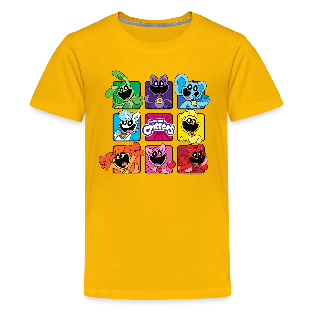 POPPY PLAYTIME - Smiling Critters Grid T-Shirt (Youth) - Image 8