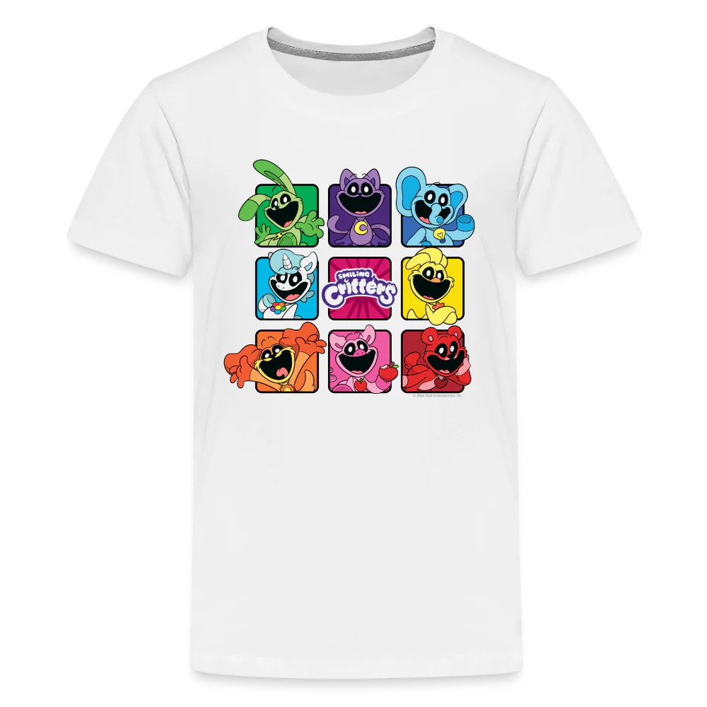 POPPY PLAYTIME - Smiling Critters Grid T-Shirt (Youth) - Image 9