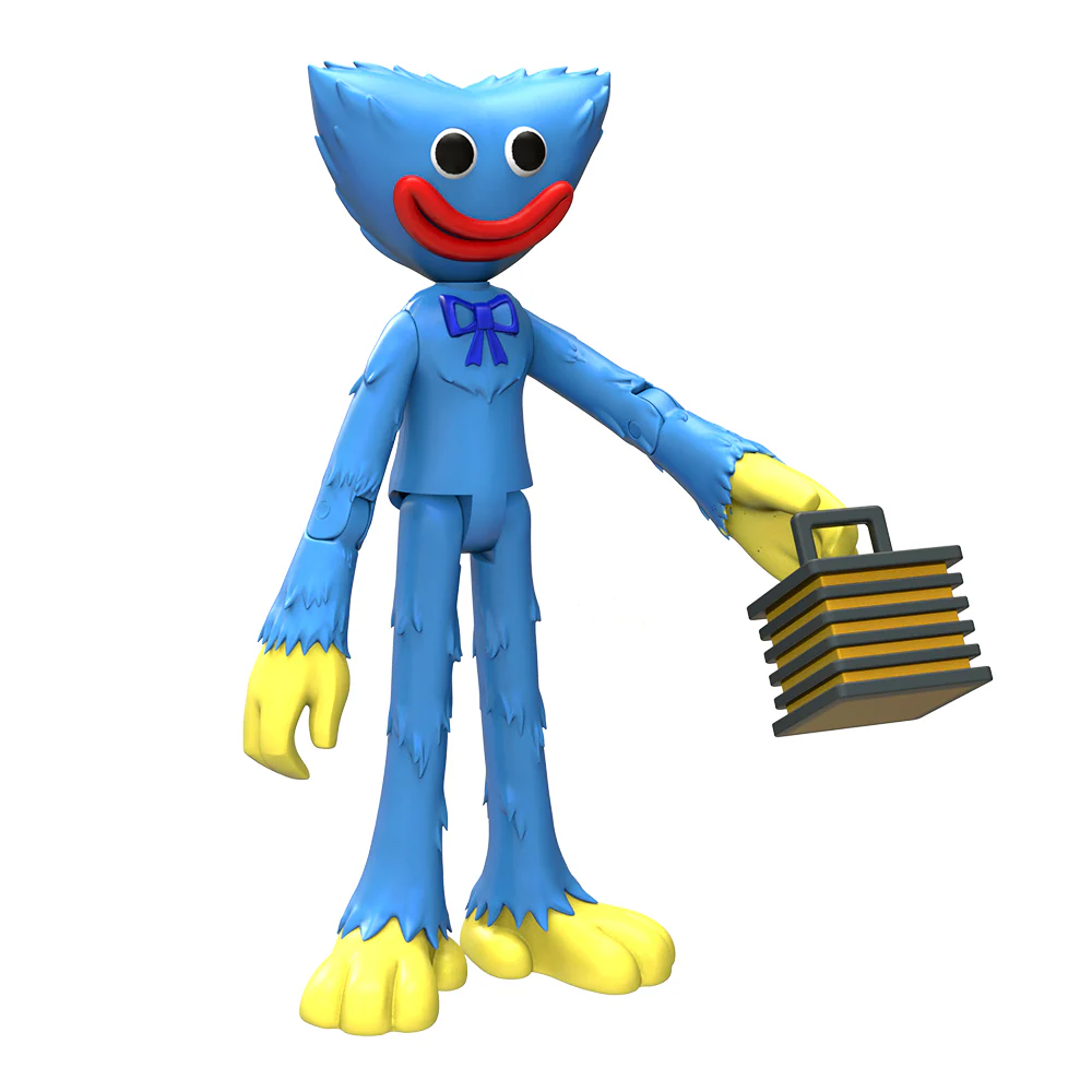POPPY PLAYTIME - Smiling Huggy Wuggy Action Figure (5" Posable Figure, Series 1) [OFFICIALLY LICENSED] - Image 3