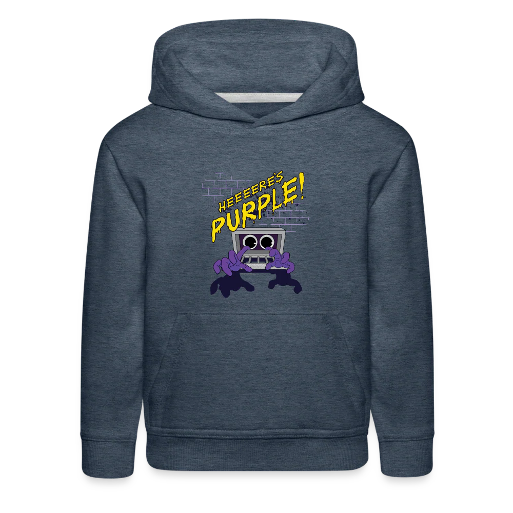 RAINBOW FRIENDS - Here's Purple! Hoodie (Youth) - Image 4