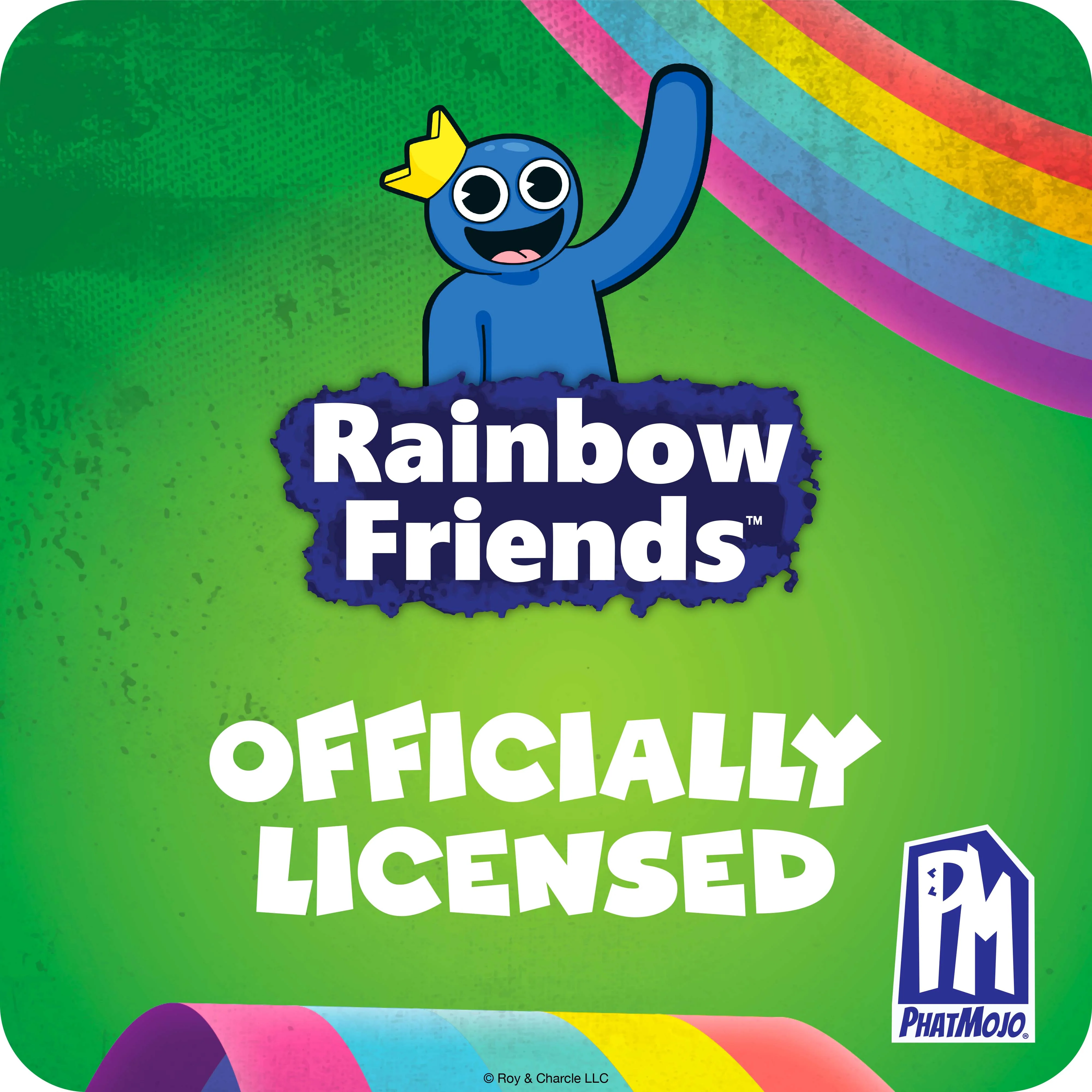 RAINBOW FRIENDS - Peeking Blue Embroidered Ribbed Beanie (Unisex) - Image 6