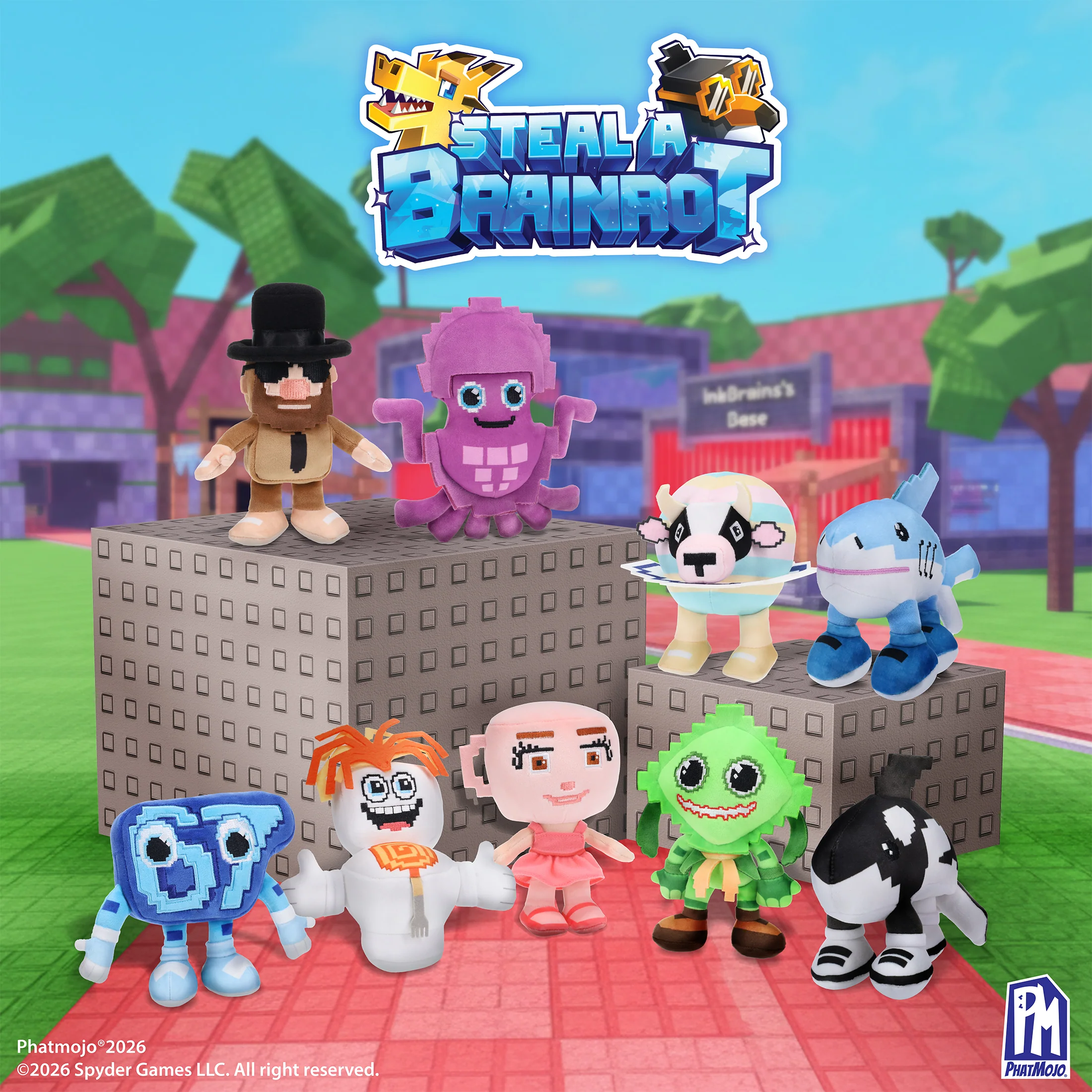 Steal A Brainrot - Mystery Collectible Plush 2 Pack - Series 1 - Includes DLC Codes Redeemable on Roblox - Officially Licensed Plush by PhatMojo - Image 3