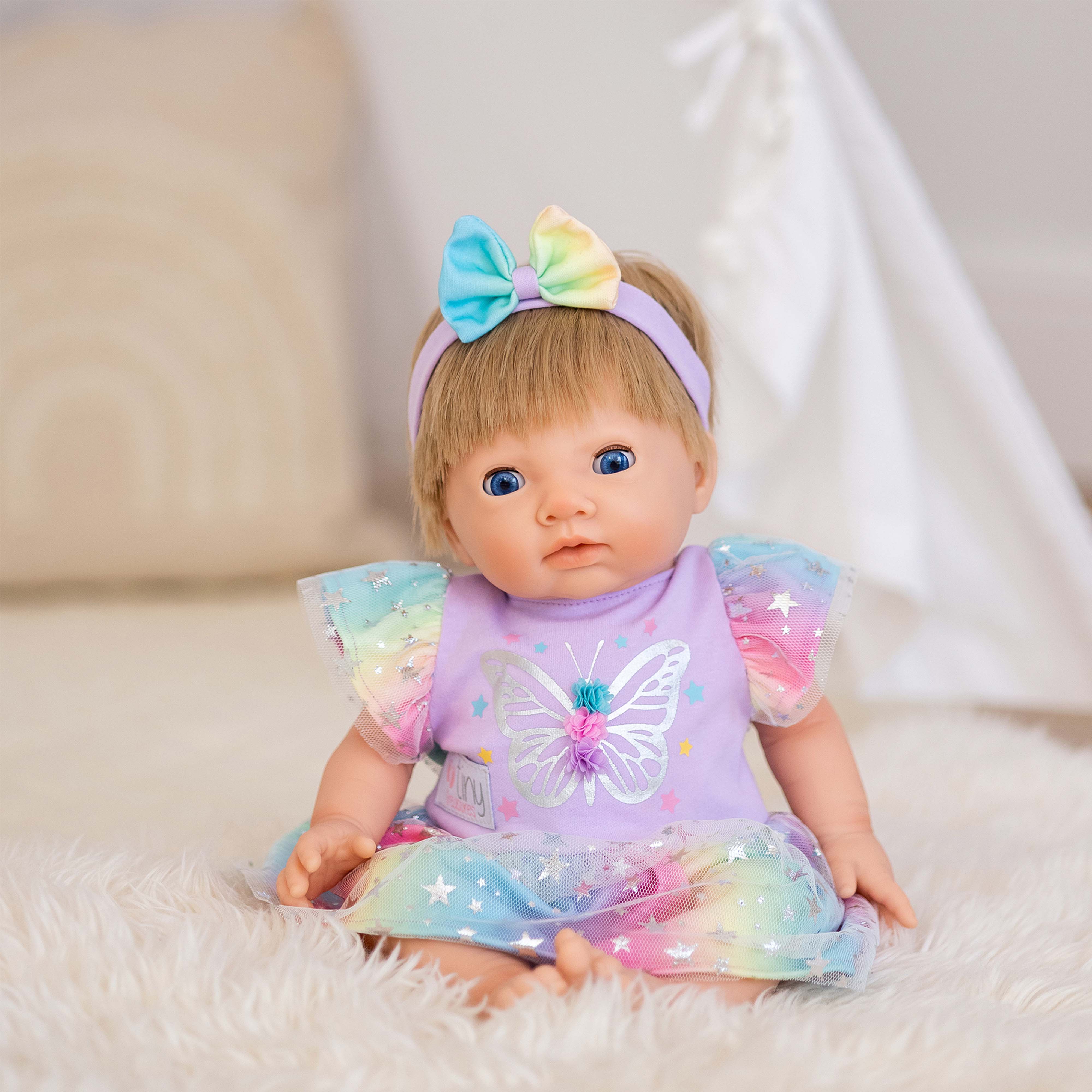 TINY TREASURES - Butterfly Dress Outfit (for 17" Baby Dolls) - Image 7