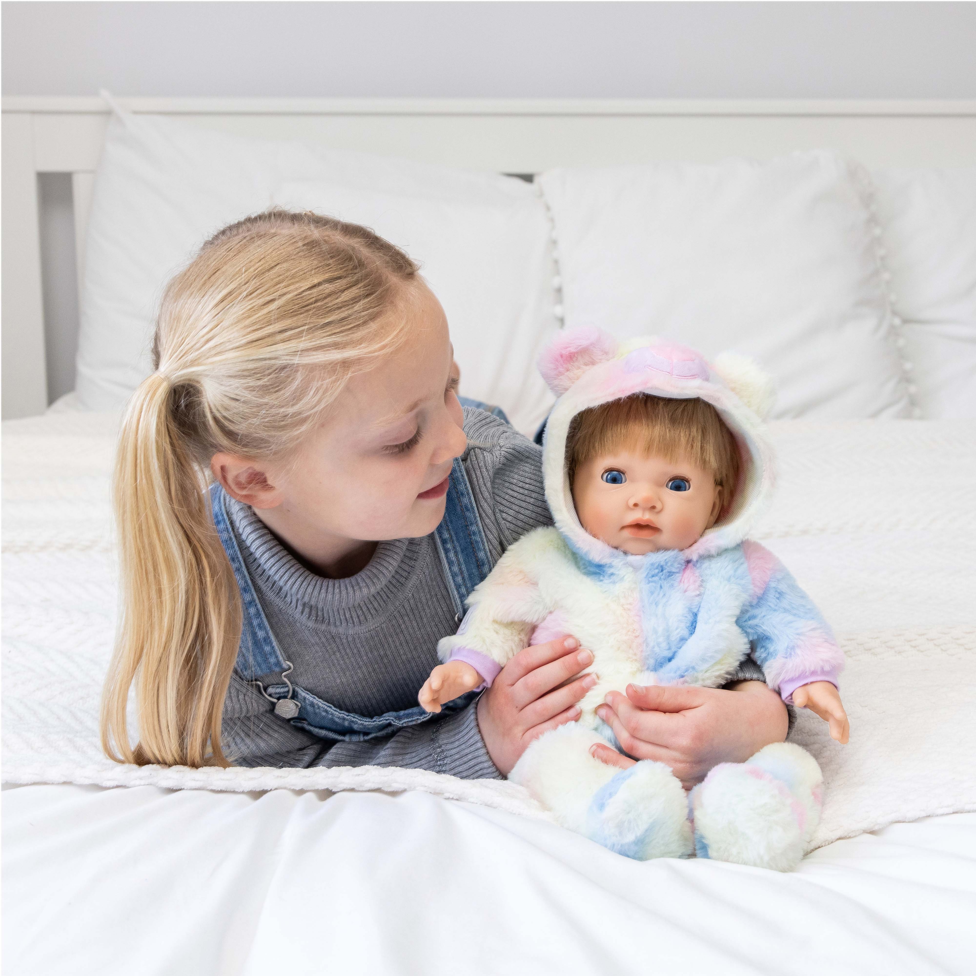 TINY TREASURES - Rainbow Teddy Outfit (for 17" Baby Dolls) - Image 3
